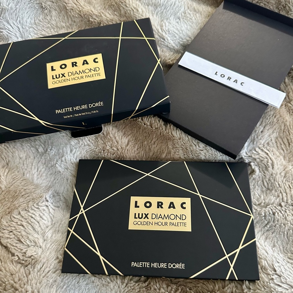 LORAC Shimmering Gold Pink Brown Neutral Eyeshadow Highlighting Palette RARE NIB - Picture 5 of 9